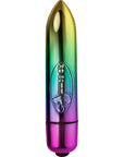 RO-80mm 7 Speed Vibrating Bullet - Rainbow - K. P.