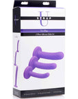 Tri-Play 3 Pc Purple Silicone Dildo Set