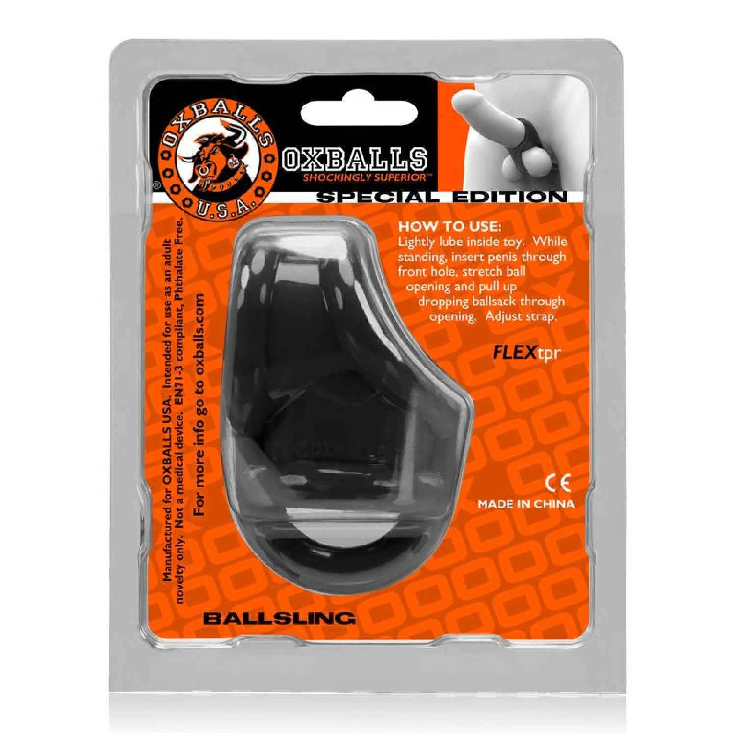 Ballsling Ball Split Sling Black