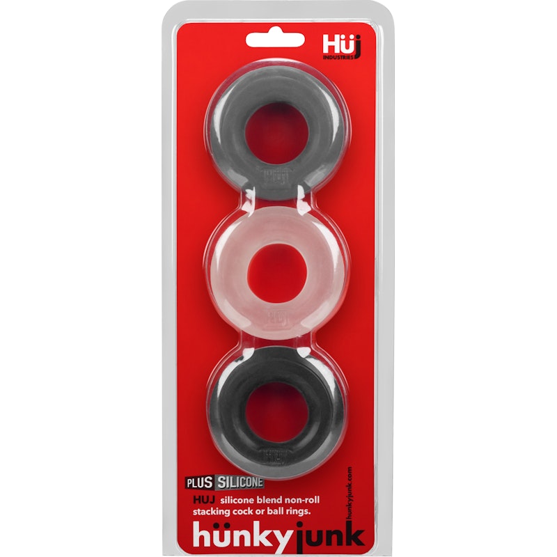Hunkyjunk - HUJ3 C-RING 3 Pack - Tar - K. P.