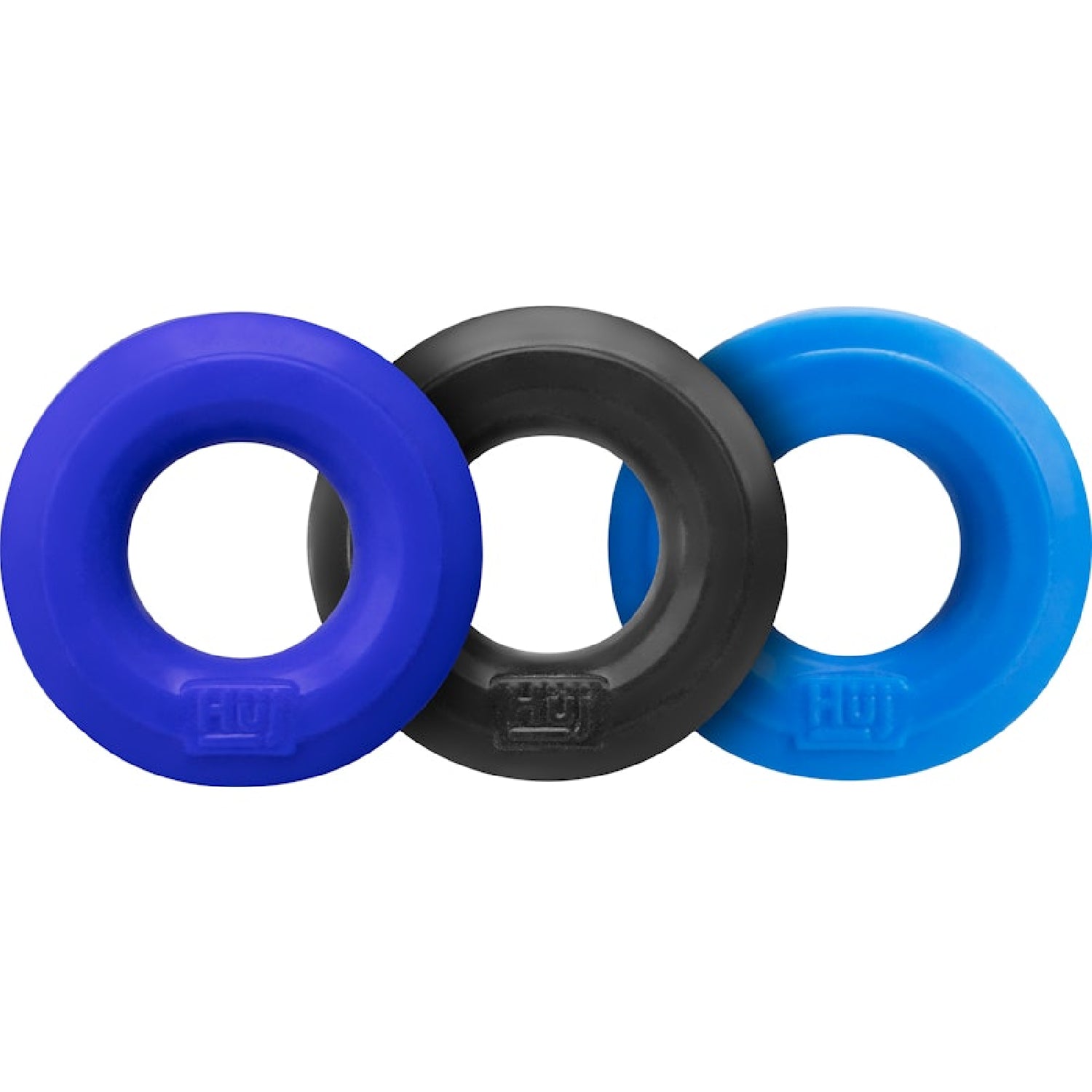 Hunkyjunk - HUJ3 C-RING 3 Pk - Blue/Black - K. P.