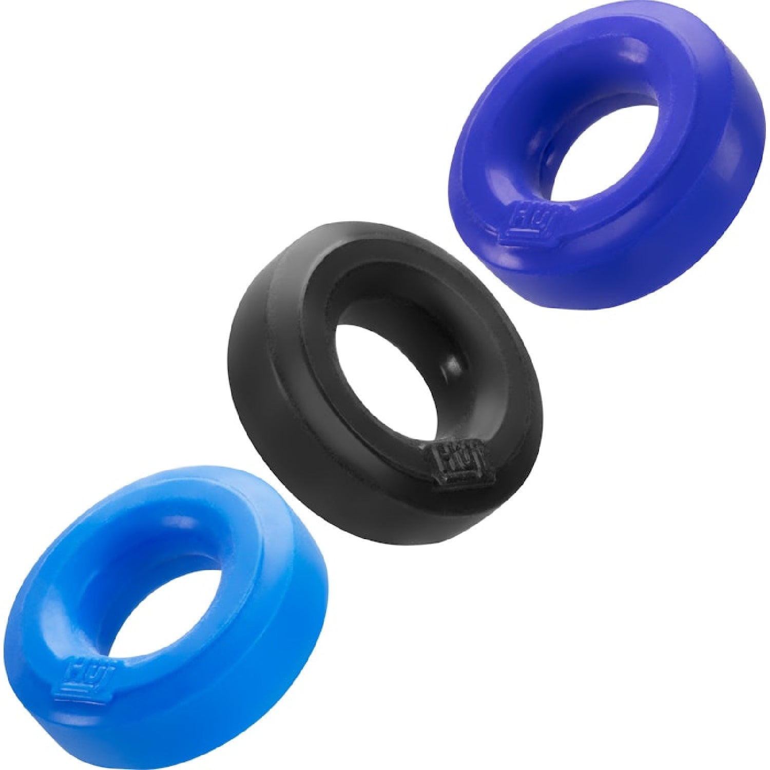 Hunkyjunk - HUJ3 C-RING 3 Pk - Blue/Black - K. P.