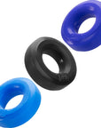 Hunkyjunk - HUJ3 C-RING 3 Pk - Blue/Black - K. P.