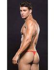 Microfiber Magnetic G String Red