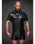 Sexy And Elegant Shirt With Front Pockets - Black