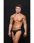 Modern Fishnet Thong Black