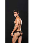 Modern Fishnet Thong Black