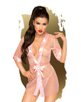Midnight Mirage Kimono with Thong - Pink - K. P.