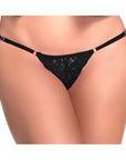 Lace Keyhole Panty - Black