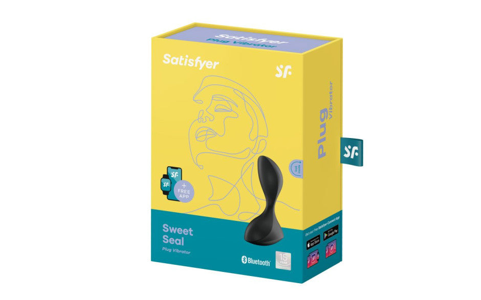 Connect App Vibrating Anal Plug - Sweet Seal - Black - K. P.