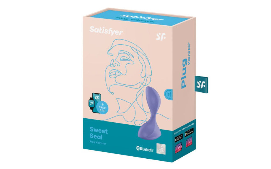 Connect App Vibrating Anal Plug - Sweet Seal - Lilac - K. P.