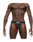 Male Power Modal Rib Jock Black