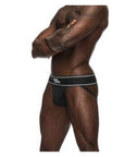 Male Power Modal Rib Jock Black