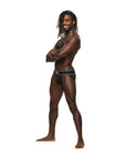 Male Power Modal Rib Jock Black