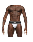 Male Power Modal Rib Jock White
