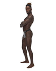 Sexagon Micro V Thong - Grey - K. P.