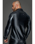 Powerwetlook PVC Long Sleeved Shirt with Button Placket - Black - K. P.