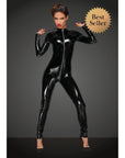 PVC Overall With 3 Way Zipper - Black