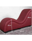 Kama Sutra Mebon Chaise Love Lounge Black