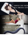 Kama Sutra Mebon Chaise Love Lounge Leather - Black - K. P.