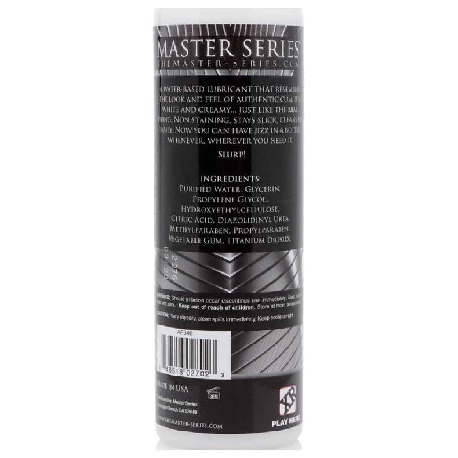 Jizz Unscented Water Based Lube 8oz