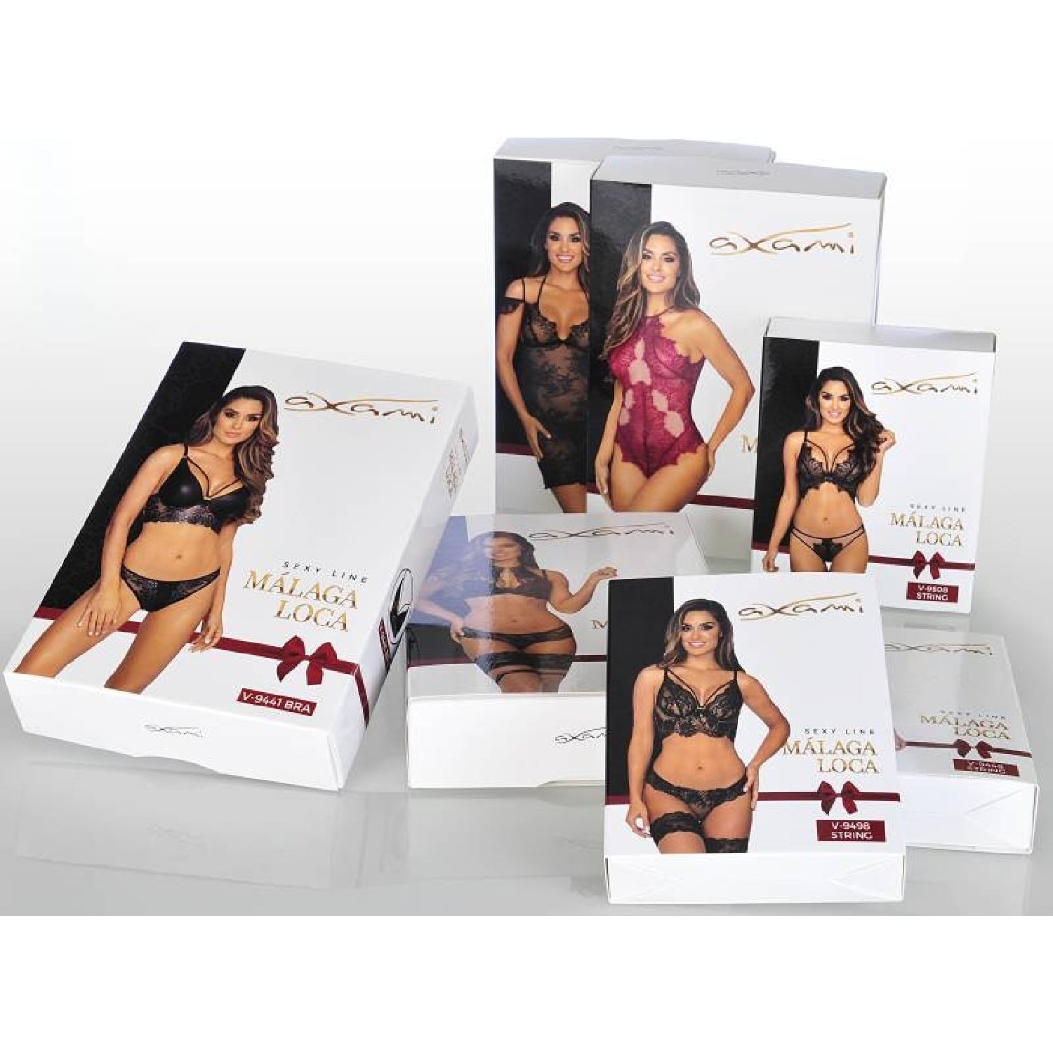 Lace Halter Neck Bodysuit - Red - K. P.