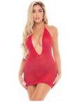 Love Bite Plunge Halter Dress - Multiple Colours - K. P.