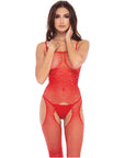 Sparkle Crotchless Bodystocking - Multiple Colours - K. P.