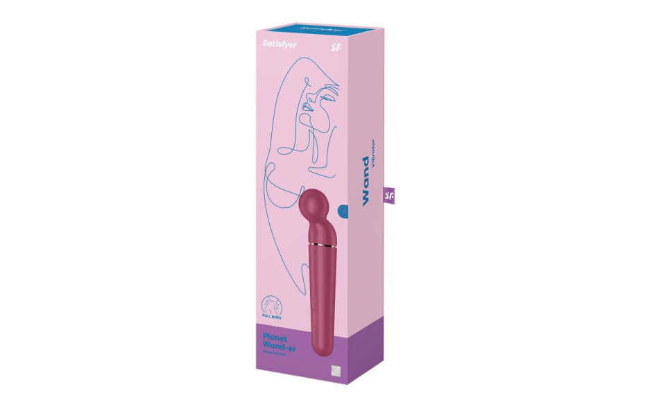 Air Pulse Vibrator - Planet Wand-er - Berry - K. P.