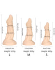 Liquid Silicone Dildo - Sphinx - Medium - Beige