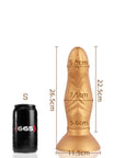 Liquid Silicone Dildo - Pupa - Small - Gold
