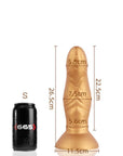 Liquid Silicone Dildo - Pupa - Small - Gold