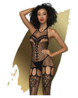 Fancy Me Bodystocking - Black - K. P.
