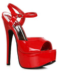 Stiletto Sandal Red 6.5in