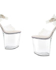 Platform Sandal 8" - Clear - K. P.