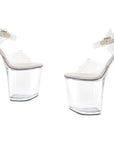 Platform Sandal 8" - Clear - K. P.