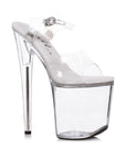 Platform Sandal 8" - Clear - K. P.