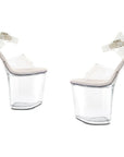 Platform Sandal 8" - Clear - K. P.