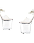 Platform Sandal 8" - Clear - K. P.
