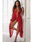 Zipper Crotch Teddy Gown - Multiple Colours - K. P.