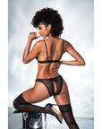 Flower Lace 2 Piece Set - Black - K. P.