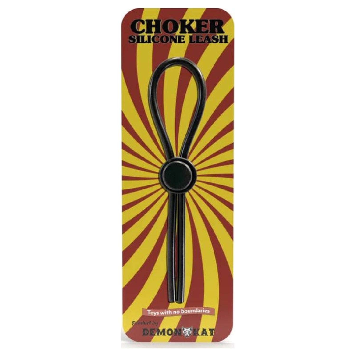 Silicone Choker Leash - Black - K. P.