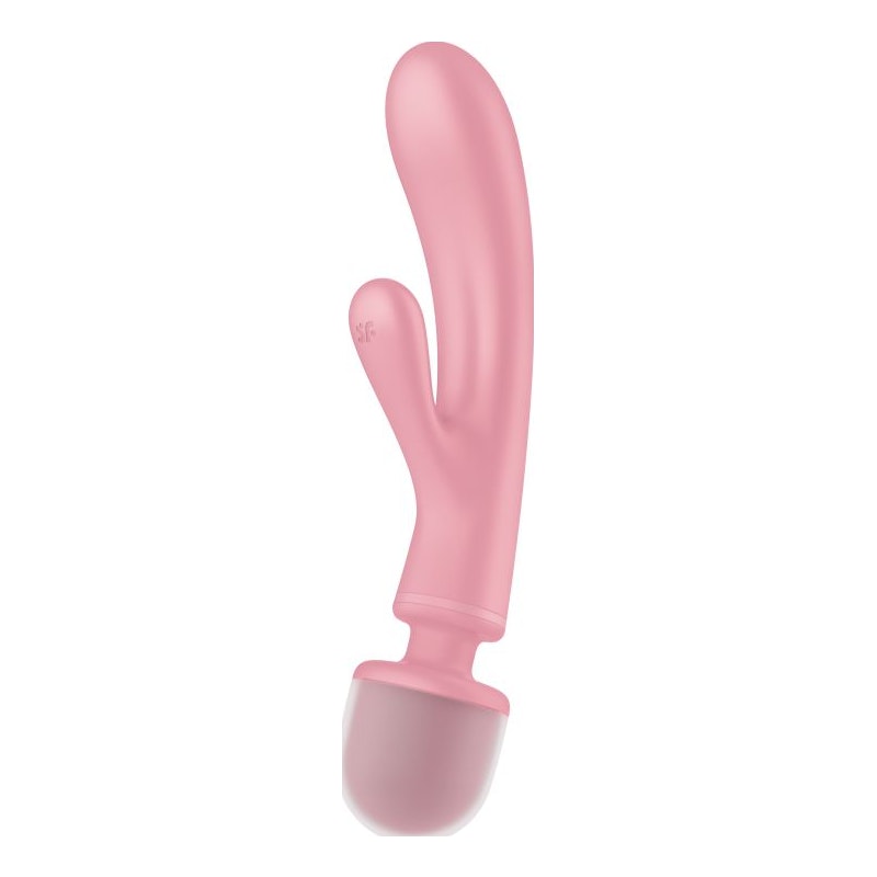 Massager & Rabbit Vibrator - Triple Lover - Pink - K. P.