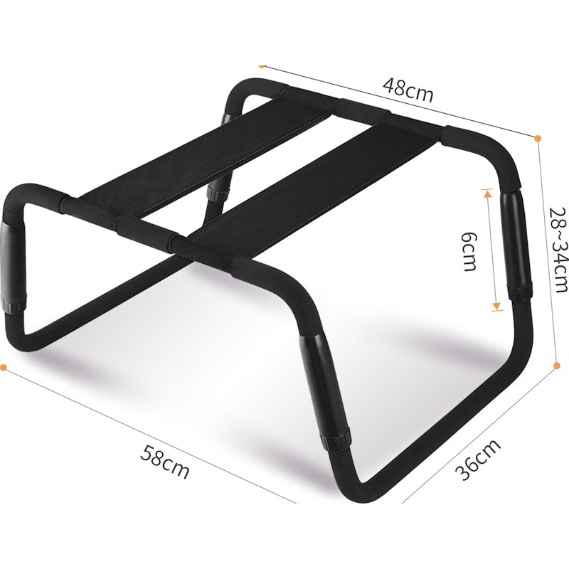 Sex Chair Adjustable Height - Black - K. P.