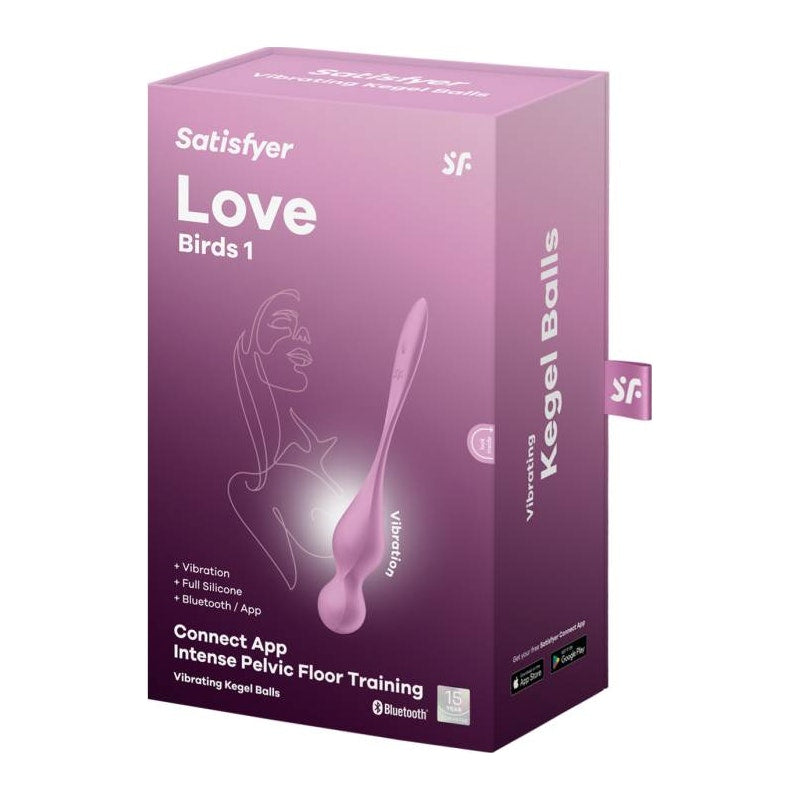 Kegel Pelvic Floor Trainer with Connect App - Love Birds 1 - Pink - K. P.