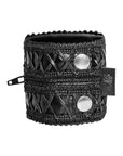 Wrist Wallet with Hidden Zipper - Black - K. P.