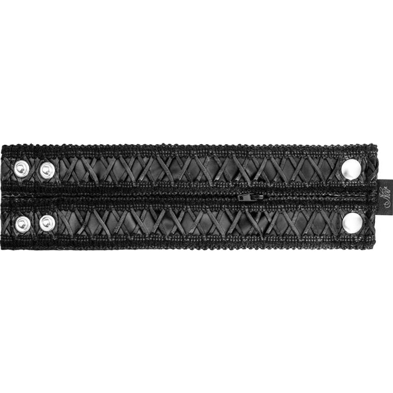 Wrist Wallet with Hidden Zipper - Black - K. P.