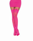 Back Seam Sheer Thigh High Stockings - Multiple Colours