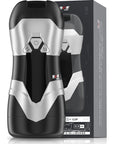 DVA Automatic USB Thrusting and Vibrating Masturbator - Grey/White - K. P.