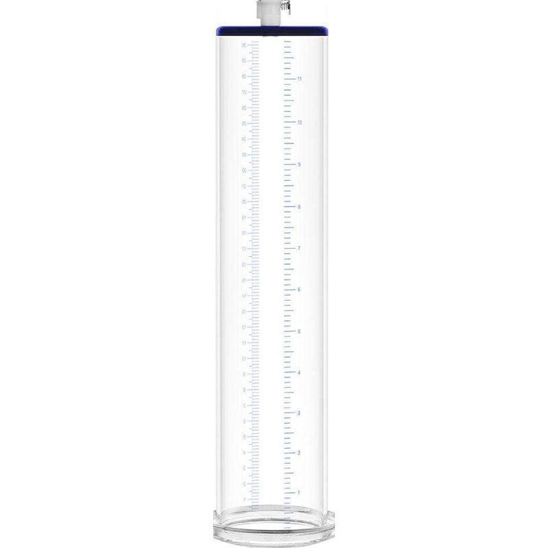 Premium Penis Pump Valve Cylinder 2.5in x 12in - Clear - K. P.